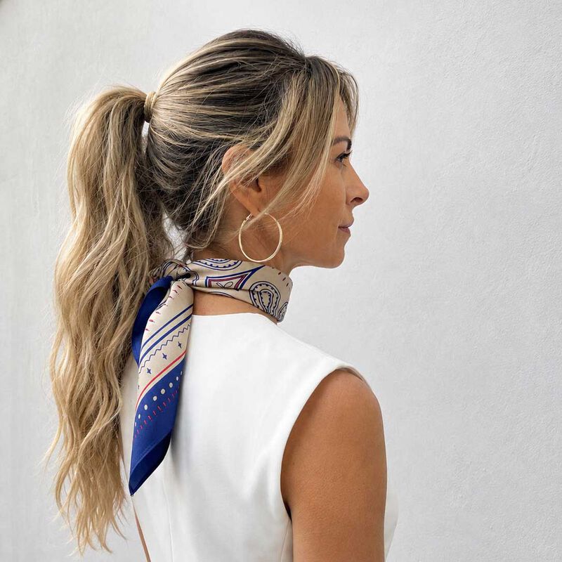 Dark Hampton X Ellie Compton The Elliot Petite Silk Scarf image number 1